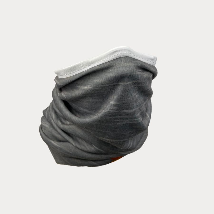 2-tan Tubular Duck | Braga de cuello con mascarilla, diseño jaspeado marrón