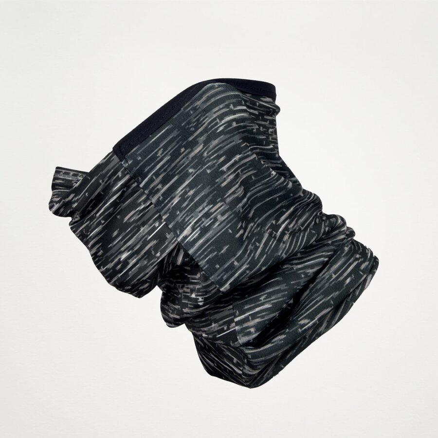 marbled2 Tubular Duck | Braga de cuello con mascarilla, diseño jaspeado negro
